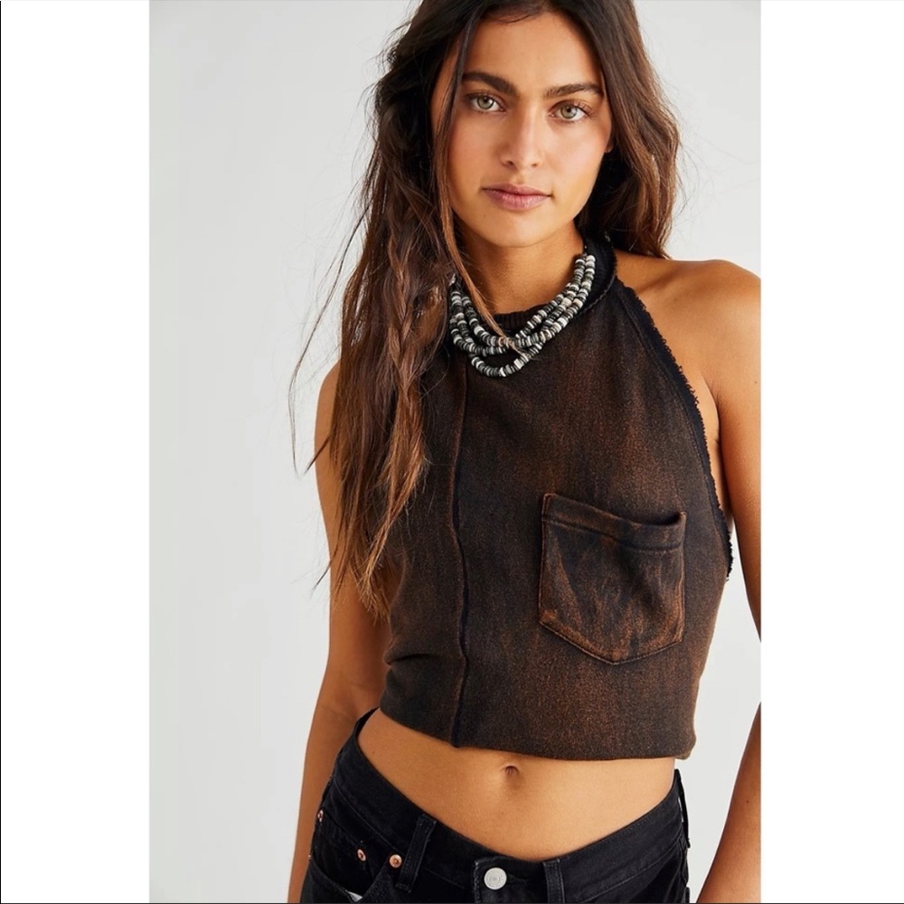 Free People // Talia Halter Top NWOT